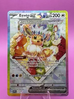 Pokemon TCG Eevee EX 174 Prismatic Evolutions SPC Promo Card (NM Condition) - Image 1