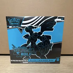 Pokemon TCG Scarlet & Violet: Black Bolt Elite Trainer Box 65 Cards EN 2025 6+ - Image 1