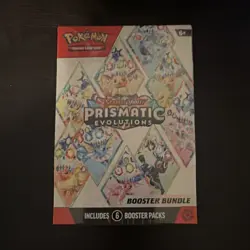 Pokemon TCG Scarlet & Violet Prismatic Evolutions Booster Bundle 6 Packs - Image 1