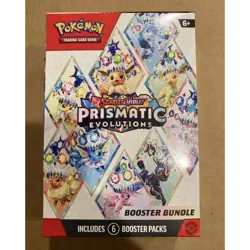 Pokemon TCG Scarlet & Violet Prismatic Evolutions 6 Booster Pack Bundle UK - Image 3