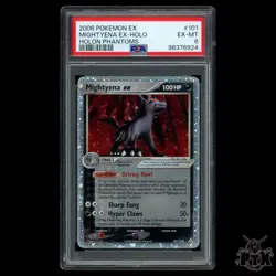 Mightyena ex #101/110 PSA 6 Holon Phantoms Pokemon 2006 - Image 1