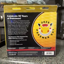Pokemon TCG Pokemon Day 2026 Collection Sealed Box Pikachu Promo Booster English - Image 2
