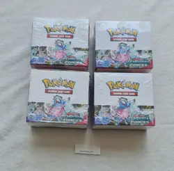 4 x Pokemon TCG Scarlett & Violet Temporal Forces Booster Box - 36 Packs - Image 1