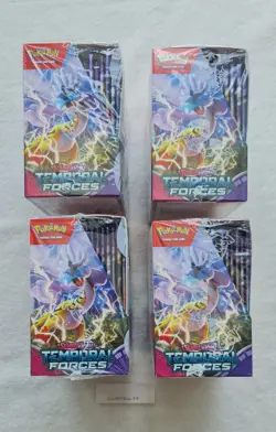 4 x Pokemon TCG Scarlett & Violet Temporal Forces Booster Box - 36 Packs - Image 3
