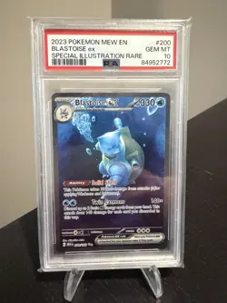 Pokemon TCG 2023 SV Scarlet & Violet 151 Blastoise ex 200/165 SIR Holo PSA 10 - Image 1