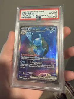 Pokemon TCG 2023 SV Scarlet & Violet 151 Blastoise ex 200/165 SIR Holo PSA 10 - Image 3