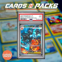 Pokemon Card Mega Charizard X ex 125/094 English Holo Phantasmal Flames PSA 9 - Image 1