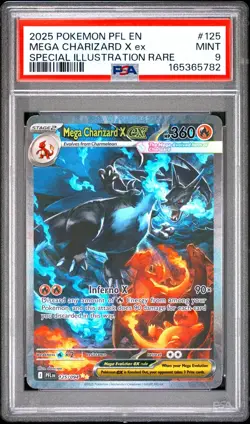 Pokemon Card Mega Charizard X ex 125/094 English Holo Phantasmal Flames PSA 9 - Image 2