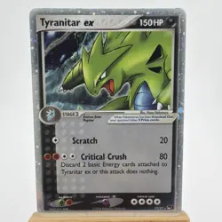 Pokemon TCG Tyranitar EX Pop Series 1 Holo Ultra Rare Card LP READ DESCRIPTION - Image 1