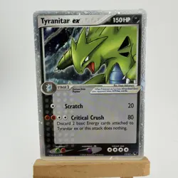 Pokemon TCG Tyranitar EX Pop Series 1 Holo Ultra Rare Card LP READ DESCRIPTION - Image 2