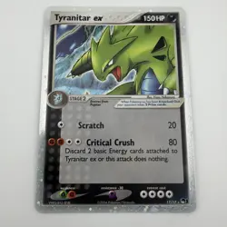 Pokemon TCG Tyranitar EX Pop Series 1 Holo Ultra Rare Card LP READ DESCRIPTION - Image 3