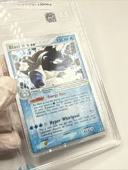 Pokemon Card TAG 6.5 Blastoise ex 104/112 Fire Red Leaf Green Holo Rare 2004 - Image 3