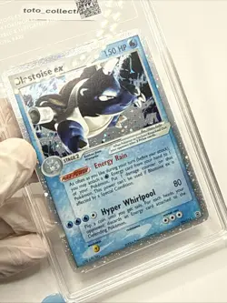 Pokemon Card TAG 6.5 Blastoise ex 104/112 Fire Red Leaf Green Holo Rare 2004 - Image 4