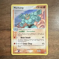 Pokemon TCG Machamp 9/101 EX Hidden Legends Holo Rare 120 HP English 2004 - Image 1