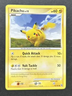 Pokemon TCG Majestic Dawn Pikachu Card 70/100 Non-Holo MP - Image 1