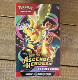 Pokemon TCG Mega Evolution Ascended Heroes Booster Bundle (6x Packs) English - Image 1