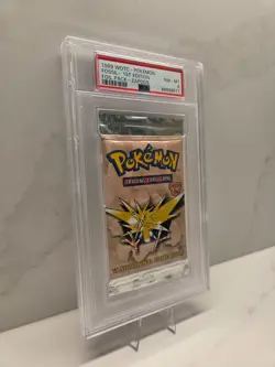 1999 Pokemon Fossil 1st Edition Booster Pack (Zapdos Art) - PSA 8 NM-MT - WOTC - Image 1