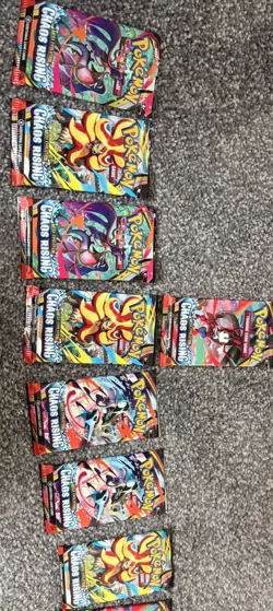 Pokemon TCG Mega Evolution Chaos Rising Trading Card Bundle, 33 packs Mint - Image 1