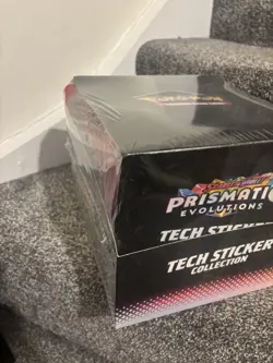 SEALED Case Of 12 Pokemon TCG Prismatic Evolutions Tech Sticker Collection - Image 4