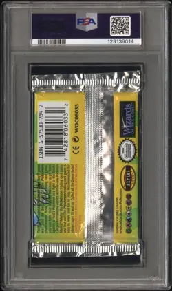 Pokemon Sealed Base Set Unlimited Booster Pack 1999 Venusaur Artwork WOTC PSA 9 - Image 2