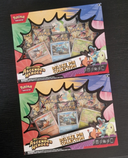 Pokemon TCG Mega Evolution Ascended Heroes Deluxe Pin Collection Box x2 - Image 1
