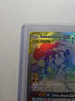 Pokemon Reshiram & Zekrom GX TAG TEAM Secret Rare Cosmic Eclipse 259/236 - NM - Image 2