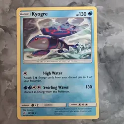 Pokemon Card Kyogre Cosmic Eclipse Rare 53/236 Near Mint - Image 1