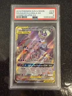 Solgaleo & Lunala GX (Full Art) 216/236 Sm-Cosmic Eclipse Holo - Image 1