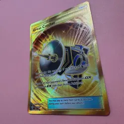 Great Catcher 264/236 NM Gold Holo Secret Rare Cosmic Eclipse Pokemon Card - Image 5