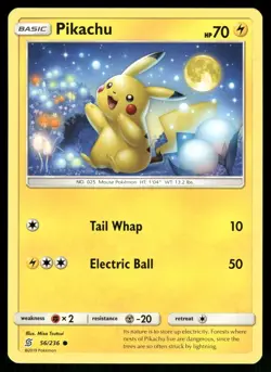 Pikachu 56/236 Common Unified Minds Pokemon Near Mint - Image 1