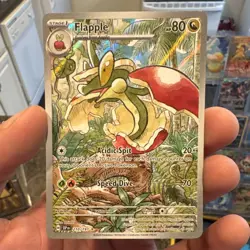 The Pokemon TCG Flapple 210/191 S&V Surging Sparks IR Holo English Near Mint - Image 1