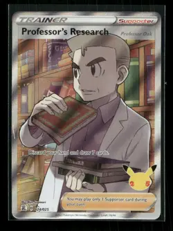 Professor's Research (Professor Oak) 024/025 Celebrations Pokemon Holo NM - Image 1