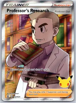 Professor's Research (Professor Oak) 024/025 Celebrations Pokemon Holo NM - Image 1