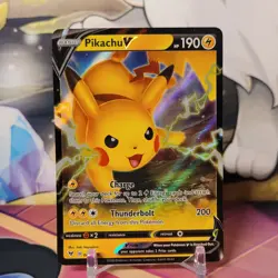 Pikachu V 043/185 - Vivid Voltage - Ultra Rare Holo Pokemon Card Near Mint - Image 1
