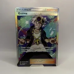 Pokemon TCG Guzma 143/147 Burning Shadows Ultra Rare Full Art Holo 2017 - Image 1