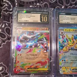 LOT OF 12 CGC GRADED POKEMON CARDS/5 PRISTINE 10S/JAPANESE - Image 3