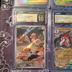 LOT OF 12 CGC GRADED POKEMON CARDS/5 PRISTINE 10S/JAPANESE - Image 5