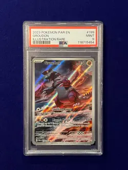 PSA 9 Groudon #199 Paradox Rift 2023 Pokemon MINT - Image 1