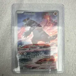 The Pokemon Company Groudon 199/182 Paradox Rift Illustration Rare Holo English - Image 1