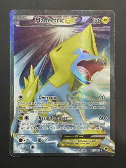 Pokemon TCG Manectric-EX Phantom Forces 113/119 Holo Full Art - Image 1