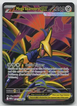 Mega Skarmory ex 106/088 Ultra Rare Perfect Order Pokemon Holo Near Mint - Image 1