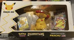 Pokemon TCG 25th Celebrations Pikachu VMAX Premium Figure Collection New Sealed - Image 1
