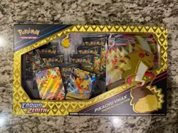 Pokemon TCG Crown Zenith Pikachu Vmax Premium Collection Box 7 packs SEALED - Image 1