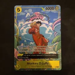 One Piece Monkey D. Luffy Treasure Rare Card OP07-109 English - Image 1
