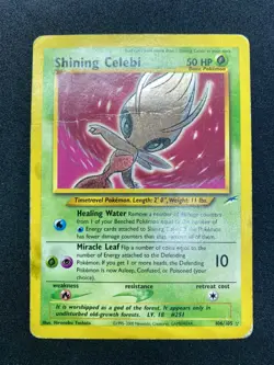 Shining Celebi 106/105 | Neo Destiny | Secret Rare Holo Pokemon TCG HP DMG - Image 2