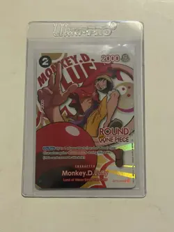 Monkey D. Luffy OP16-095 Round1 One Piece Promo English Card NM IN HAND Rare - Image 1