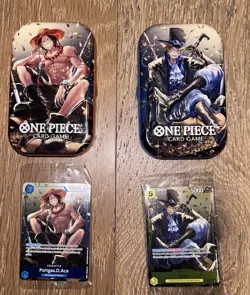 One piece card game promos/tin - P-074 P-073 VOL 2 OP-13 Portgas D Ace,Sabo - Image 1