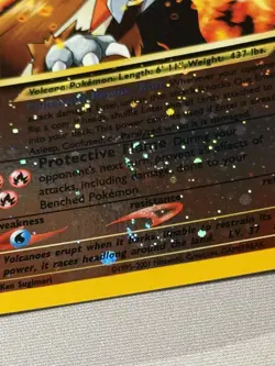 Pokemon Entei 34 Black Star Promo WOTC Reverse Holo - DOUBLE SWIRL 🌀 - Image 5