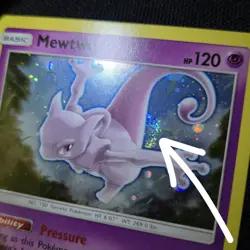 FART SWIRL 🌀💫 Mewtwo SM77 Black Star Cosmos Holo Promo Nintendo Pokemon Card - Image 1