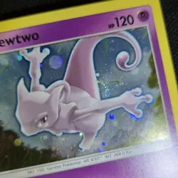 FART SWIRL 🌀💫 Mewtwo SM77 Black Star Cosmos Holo Promo Nintendo Pokemon Card - Image 2